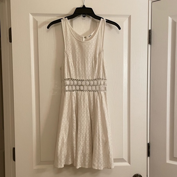 FREE PEOPLE Ivory Sleeveless Cut Out Daisy Dress - Picture 4 of 14